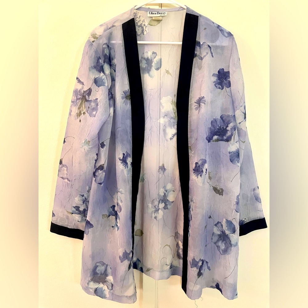 Ultra Dress Sheer Floral Cardigan
